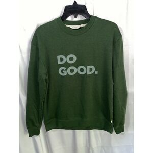 Cotopaxi Do Good Sweatshirt Size Small Green Organic Cotton Crewneck